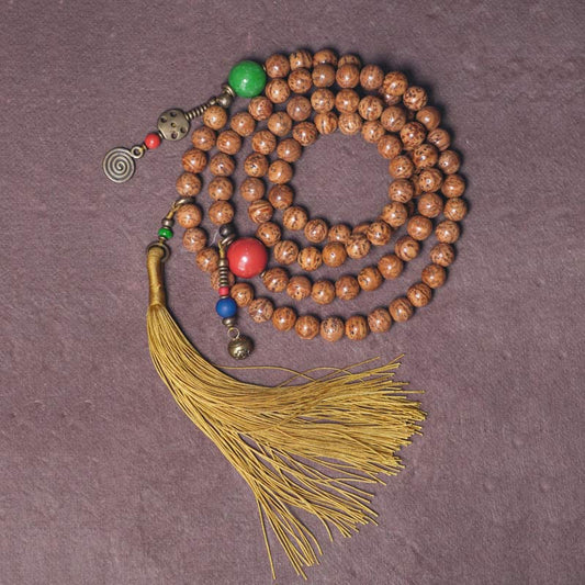Spiritualität Buddha Karma 108 Mala-Perlen Bodhi-Samen Weisheit Frieden Quastenarmband