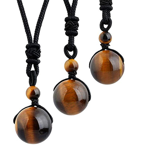 Spirituality Buddha Karma  Tibetan Tiger's Eye Bracelet Necklace Set