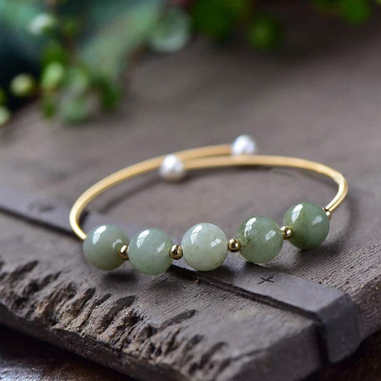 Jade Jade Armband für Fülle und Glück 