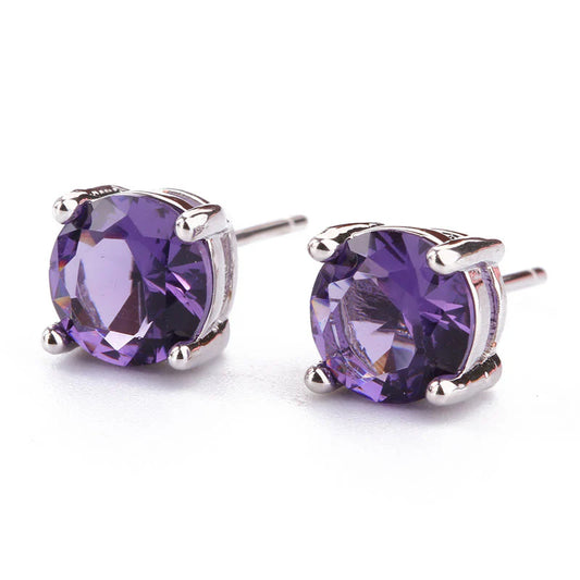 Golden Energy Citrine Natural Various Gemstone Amethyst Love Earrings