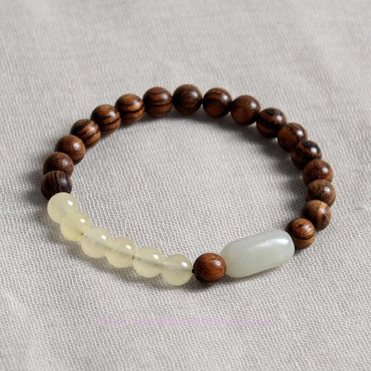 Jade-Sandelholz-Armband – Glücks- und Fülle-Armband