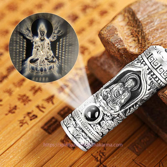 Spirituality Chinese Zodiac Natal Buddha Projection Prosperity Necklace Pendant