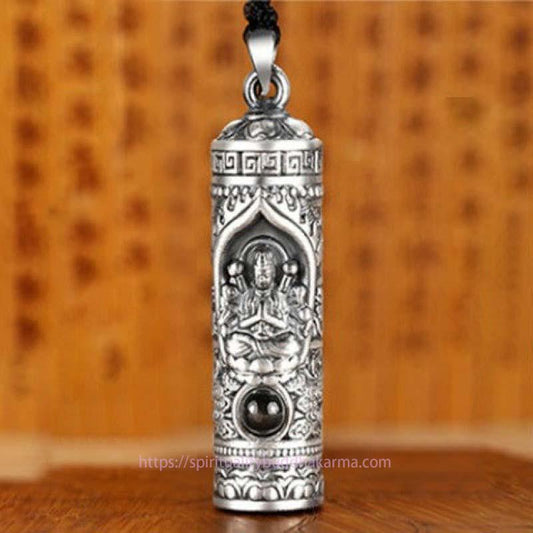 Spirituality Chinese Zodiac Natal Buddha Projection Prosperity Necklace Pendant