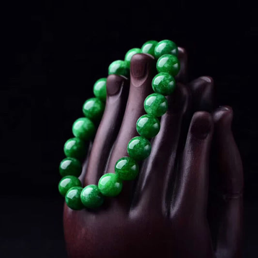Jade  Cyan Jade Bead Calm Harmony Bracelet